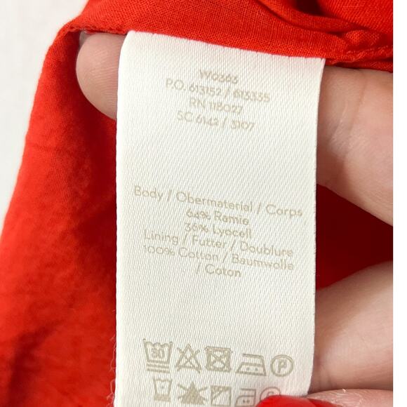 Boden Alicia Red Ruffle Sleeveless Blouse 8 Festive Valentines Sleeveless - Picture 6 of 6